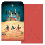 Dohe  Pack Oriente de 6 tarjetas/billeteros de felicitación de navidad. Impresos a todo color