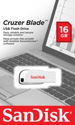 SanDisk-Cruzer-Blade-unit--flash-USB-16-GB-USB-tipo-A-2.0-Bianco--Cruzer-Blade-White-16GB---Cruzer-Blade-16-GB-USB---Typ