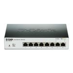 D-Link DGS-1100-08P switch di rete Gestito L2 Gigabit Ethernet (10/100/1000) Supporto Power over Ethernet (PoE) Nero