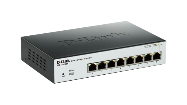 D-Link-EasySmart-Switch-DGS-1100-08P---Switch---gestito---8-x-10-100-1000--PoE----Desktop---PoE