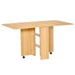 HOMCOM-Tavolo-da-Pranzo-Pieghevole-e-Moderno-con-Ripiano-Tavolo-da-Cucina-e-Sala-da-Pranzo-140x80x74cm-Color-Legno