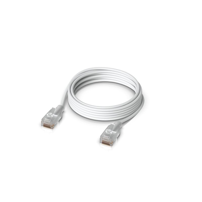 Ubiquiti-UACC-Cable-Patch-EL-2M-W-cavo-di-rete-Translucent-Bianco-Cat6--Nano-thin-patch-cable-with---2.5-GbE-support-des