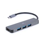 Cablexpert Gembird A-CM-COMBO2-01 replicatore di porte e docking station per laptop USB 3.2 Gen 1 (3.1 Gen 1) Type