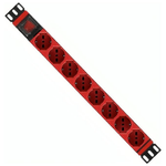 Wp Europe WP WPN-PDU-G01-08/R unità di distribuzione dell'energia (PDU) 8 presa(e) AC 1U Rosso