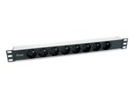 Equip-333313-unita-di-distribuzione-dell-energia--PDU--8-presa-e--AC-1U-Nero-Argento