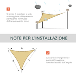 Outsunny-Tenda-Parasole-Esterno-Protezione-Solare-Triangolare-Tenda-Impermeabile-a-Vela-Ottone-3x3x3m