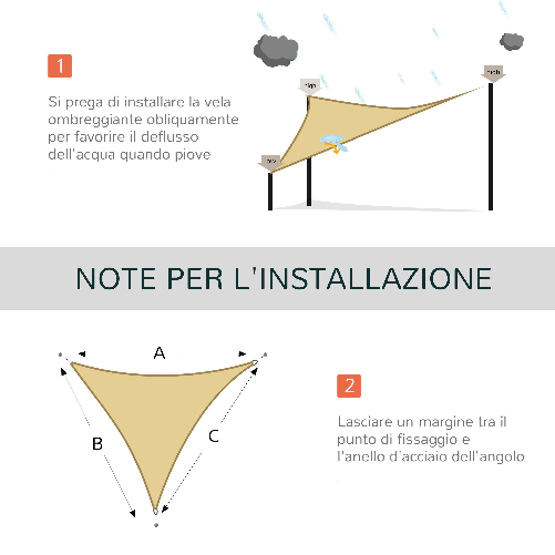 Outsunny-Tenda-Parasole-Esterno-Protezione-Solare-Triangolare-Tenda-Impermeabile-a-Vela-Ottone-3x3x3m