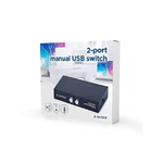 Gembird DSU-21 switch per keyboard-video-mouse (kvm) Bianco