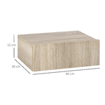 HOMCOM-Set-2-Comodini-Sospesi-in-Legno-Design-Moderno-40x30x15cm---Color-Legno