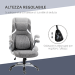 Vinsetto-Sedia-da-Ufficio-Reclinabile-in-Tessuto-Traspirante-e-Acciaio-con-Altezza-Regolabile-68x76x109-117-cm