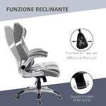 Vinsetto-Sedia-da-Ufficio-Reclinabile-in-Tessuto-Traspirante-e-Acciaio-con-Altezza-Regolabile-68x76x109-117-cm