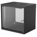 Intellinet 714174 rack 9U Da parete Nero (Network Cabinet Wall Mount Basic 9U Usable Depth 340mm/Width 485mm Black Flatp