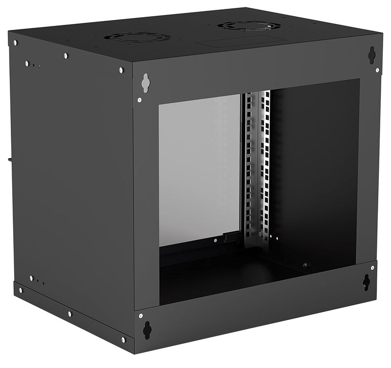 Intellinet-714174-rack-9U-Da-parete-Nero--Network-Cabinet-Wall-Mount-Basic-9U-Usable-Depth-340mm-Width-485mm-Black-Flatp