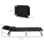 Outsunny-Lettino-Prendisole-Lettino-da-Giardino-Sedia-Sdraio-da-Esterno-con-Apertura-Frontale-Nero