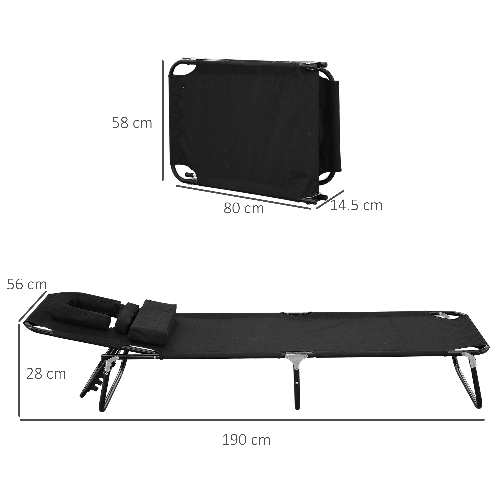 Outsunny-Lettino-Prendisole-Lettino-da-Giardino-Sedia-Sdraio-da-Esterno-con-Apertura-Frontale-Nero