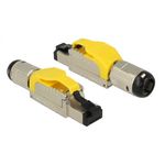 Delock Anschlsse 1 x RJ45 Stecker  Kabelfhrung 180  Geschirmt (STP)  Cat