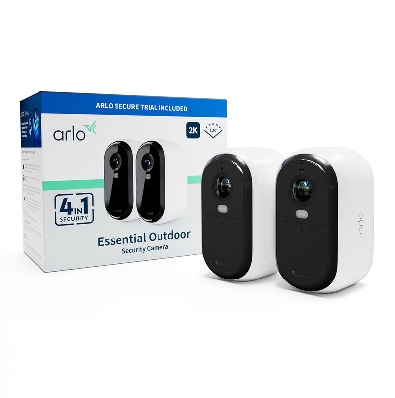 Videocamera-per-esterni-Arlo-Essential-2K-per-esterni---set-da-2-bianco