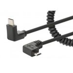 Manhattan 356244 cavo USB 1 m USB C Micro-USB B Nero (USB-C TO MICRO-USB CABLE 1M- - CURLY MALE/MALE BLACK USB 2.0)