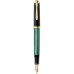 Pelikan M400. Produktfarbe: Schwarz, Gold, Grün, Tintenfüllsystem: Integriertes Befüllsystem, Federform: Kursiv nib. Ver