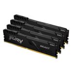 Kingston Technology FURY 32GB 3600MT/s DDR4 CL17 DIMM Kit da 4 Beast Black (Kingston FURY Beast - DDR4 - kit - 32 GB 4 x