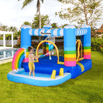 Outsunny-Castello-Gonfiabile-per-Bambini-con-Trampolino-e-Piscina-Pompa-Inclusa