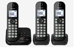 Telefono-cordless-Panasonic-con-AB-KX-TGC463-Trio---nero