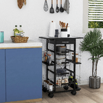 HOMCOM-Carrello-da-Cucina-Salvaspazio-con-1-Cassetto-4-Cesti-Estraibili-4-Ripiani-Legno-di-Pino-e-Metallo-57x37x83cm