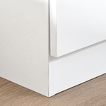 HOMCOM-Mobile-Dispensa-Multiuso-con-2-Armadietti-e-Mensole-Regolabili-Legno-Truciolare-59x31x155cm-Bianco