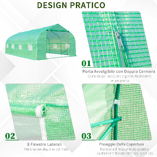 Outsunny-Serra-da-Giardino-a-Tunnel-6x3x2m-con-Tetto-Spiovente-in-PE-Verde