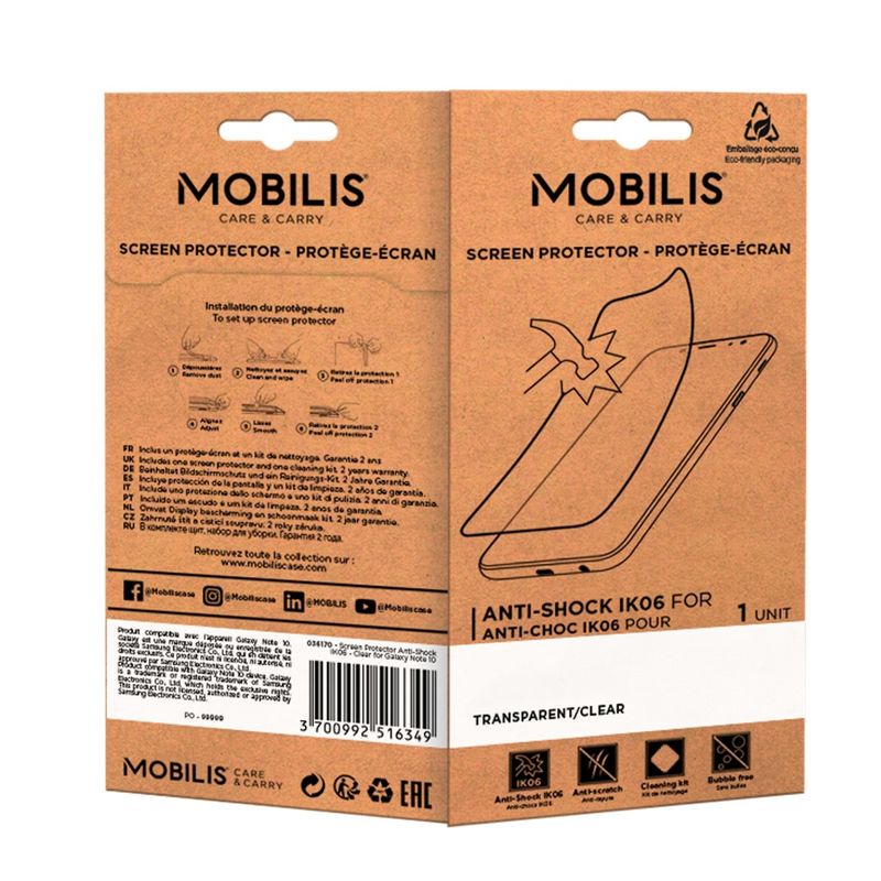 Mobilis-036207-accessorio-per-palmari-Protezione-per-schermo--SCREEN-PROTECTOR-ANTI-SHOCK---IK06---CLEAR-FOR-TC21-26-