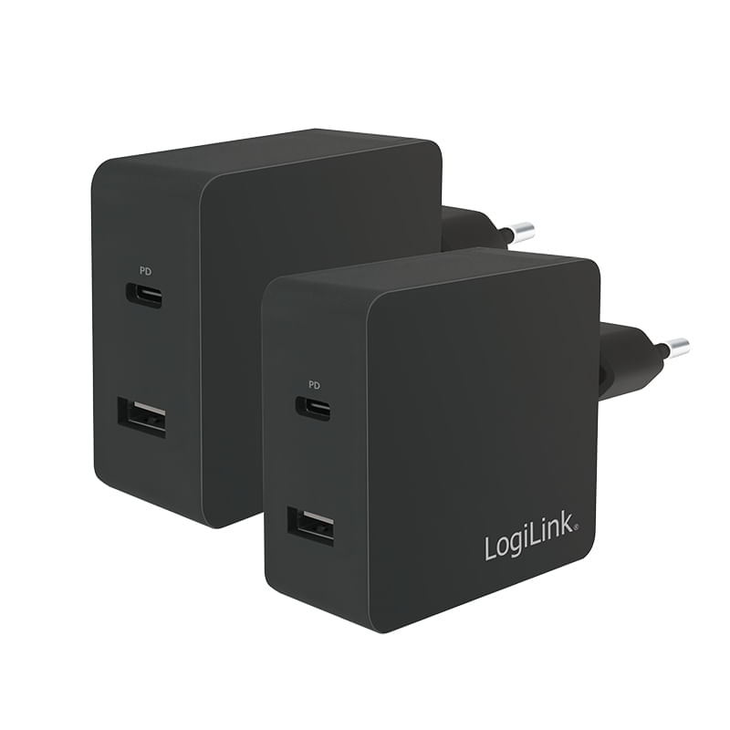 Adattatore-presa-USBC-USB-LogiLink-1x-USBC-USBA-65W-nero