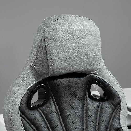 Vinsetto-Sedia-da-Ufficio-Poltrona-Gaming-Ergonomica-con-Schienale-Alto-Girevole-e-Altezza-Regolabile-Nero-e-Grigio