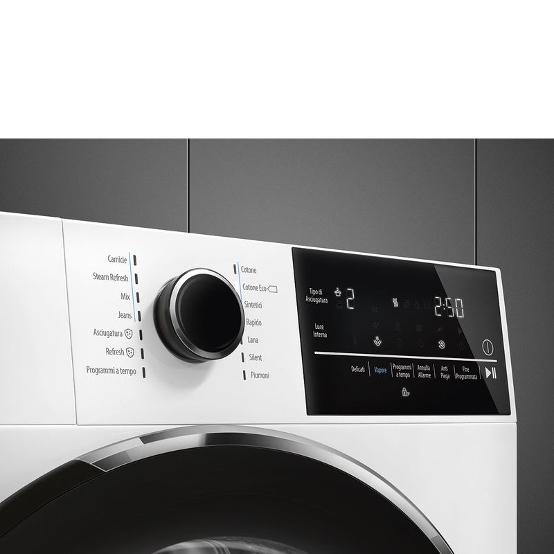 Smeg-DNP93SL-asciugatrice-Libera-installazione-Caricamento-frontale-9-kg-A----Bianco