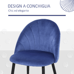 HOMCOM-Set-2-Sedie-Sala-da-Pranzo-e-Soggiorno-Imbottite-Design-Nordico-ed-Ergonomico-in-Metallo-e-Velluto-Blu-52x54x79-cm