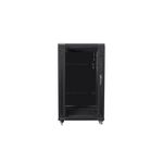 LC Spa rack FF01-6622-12B 22U 19 pollici 1160 mm 600 mm 600 mm rack vetro 800 kg nero