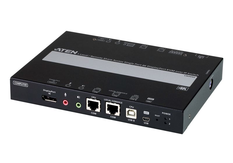 ATEN-Switch-KVM-over-4K-DisplayPort-a-singola-porta-per-1-accesso-condiviso-locale-remoto