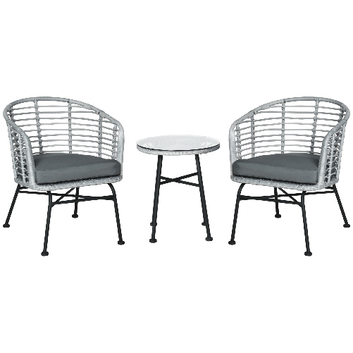 Outsunny-Set-Mobili-da-Giardino-in-Rattan-Sintetico-Stile-Boho-Chic-con-1-Tavolino-e-2-Sedie-Grigio