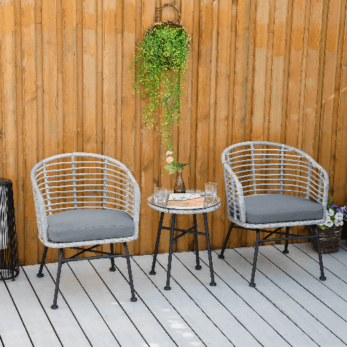 Outsunny-Set-Mobili-da-Giardino-in-Rattan-Sintetico-Stile-Boho-Chic-con-1-Tavolino-e-2-Sedie-Grigio