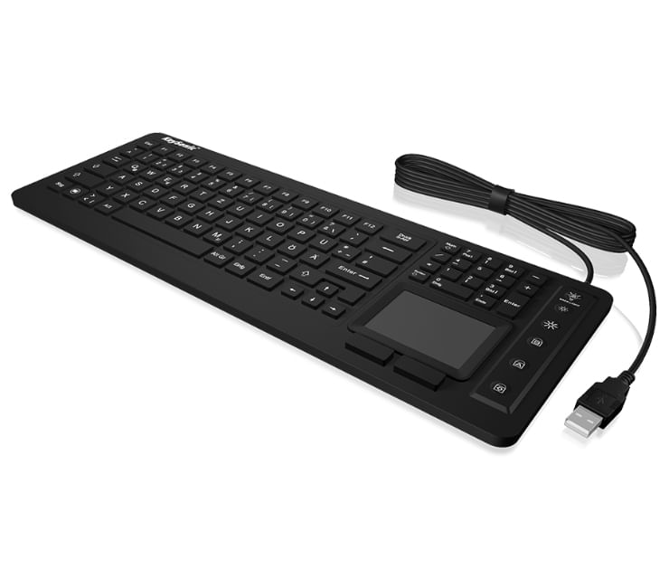 KeySonic-KSK-6231INEL-tastiera-USB-QWERTZ-Svizzere-Nero