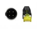 DeLOCK---Netzwerkkabel---M12--4-polig---M--bis-RJ-45--M----10m---SF-UTP---halogenfrei---Wasserblau--85441-