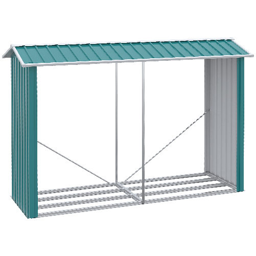 Outsunny-Legnaia-con-Struttura-in-Acciaio-Galvanizzato-e-Base-rialzata-240x-86x160cm-Verde