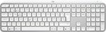 Logitech-MX-Keys-S-tastiera-RF-senza-fili--Bluetooth-QWERTZ-Svizzere-Alluminio-Bianco