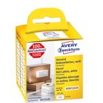 Avery Zweckform Avery ASS0722430 etichetta autoadesiva Rettangolo Permanente Bianco 110 pz