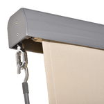 Outsunny-Tenda-Avvolgibile-Parasole-con-Manovella-Installazione-a-Muro-o-Soffitto-120x200cm-Beige