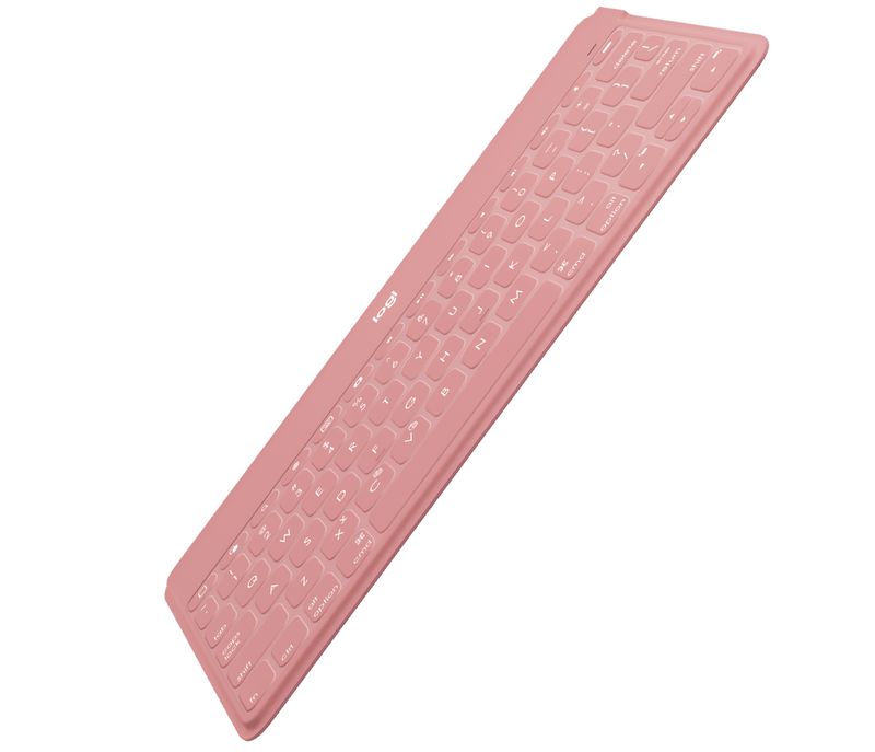 Logitech-Keys-To-Go-Rosa-Bluetooth-Inglese-britannico--Keys-To-Go---Blush-Pink---UK---INTNL----Versione-UK