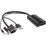 InLine Convertitore VGA+Audio a HDMI Ingresso VGA + jack audio da 3,5 mm