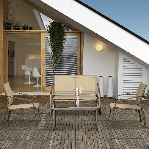 Outsunny-Set-da-Giardino-4-Pezzi-con-2-Sedie-1-Divanetto-e-1-Tavolino-da-Caffe-Kaki