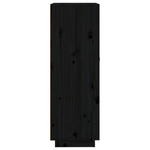 Portabottiglie-Nero-45x34x100-cm-in-Legno-Massello-di-Pino