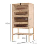 PawHut-Gabbia-per-Roditori-e-Criceti-a-4-Ripiani-con-Tetto-Apribile-in-Legno-60x40x120cm