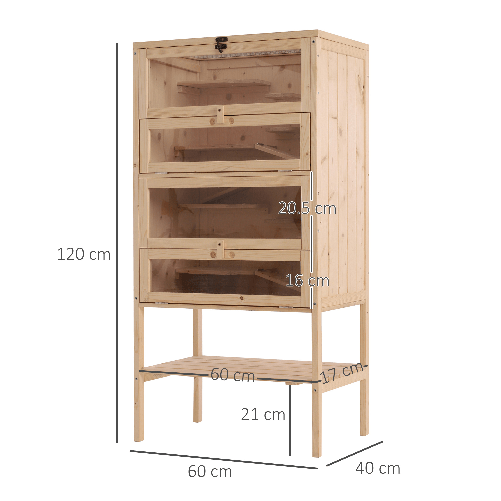 PawHut-Gabbia-per-Roditori-e-Criceti-a-4-Ripiani-con-Tetto-Apribile-in-Legno-60x40x120cm